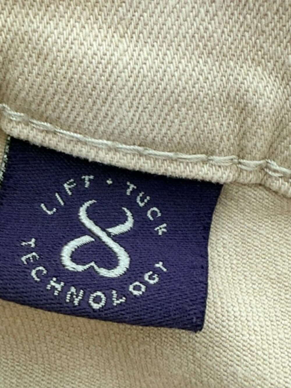 Light-Tan Stretch-Denim Shorts from NYDJ - Picture 8 of 11